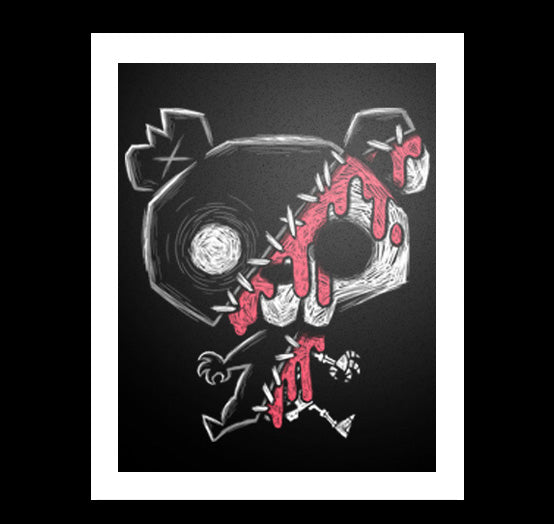 My Bloody Bear Artwork – gothic art by Akumu Ink, alt fashion art from Akumu Ink Clothing