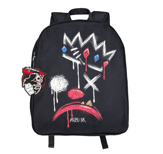King of Klowns Backpack – gothic backpack by Akumu Ink, alt fashion art from Akumu Ink Clothing