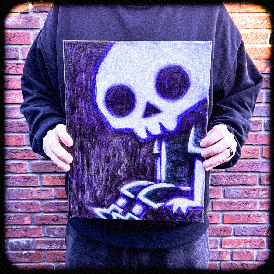 Akumu Ink art, goth art, skull art,