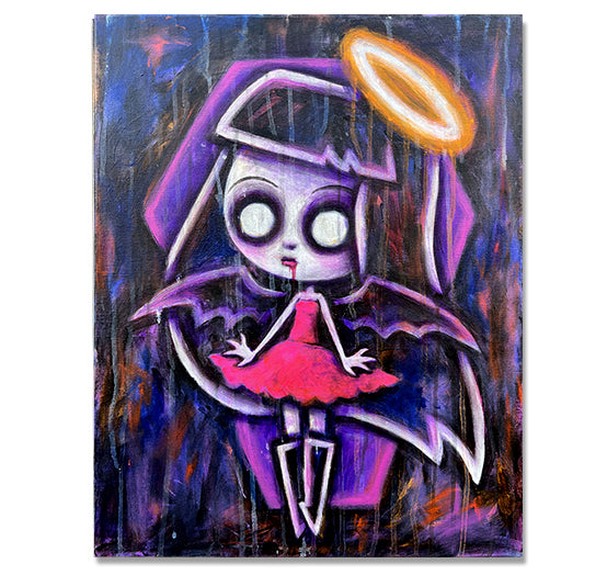 Akumu Ink art, goth art, skull art,