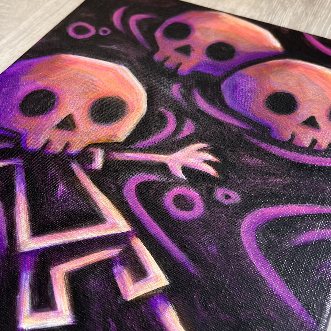 Akumu Ink art, goth art, skull art,