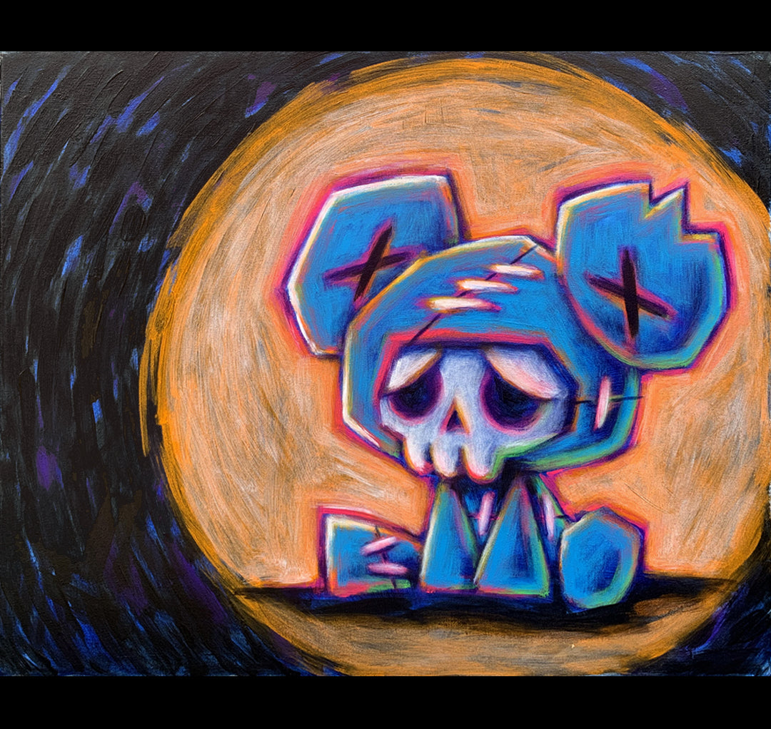 Akumu Ink art, goth art, skull art,