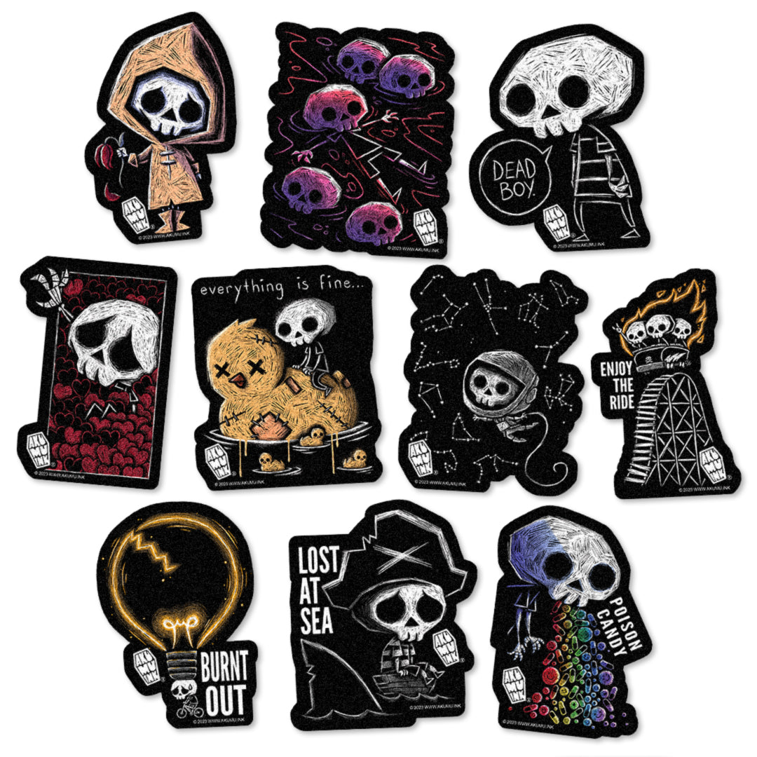 Akumu Ink Accessories, goth Accessories, skull Accessories,