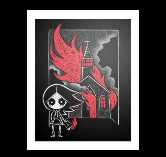The Prophecy Artwork – gothic art by Akumu Ink, alt fashion art from Akumu Ink Clothing