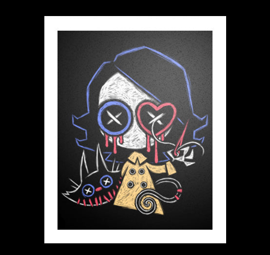 Ready to Play Artwork – gothic art by Akumu Ink, alt fashion art from Akumu Ink Clothing
