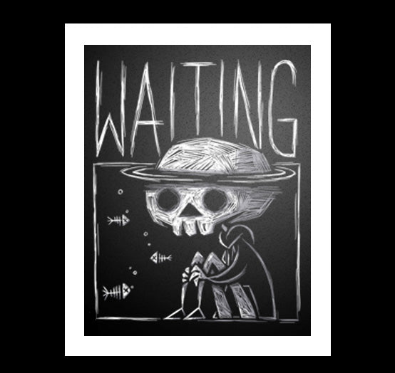 Waiting Artwork – gothic art by Akumu Ink, alt fashion art from Akumu Ink Clothing