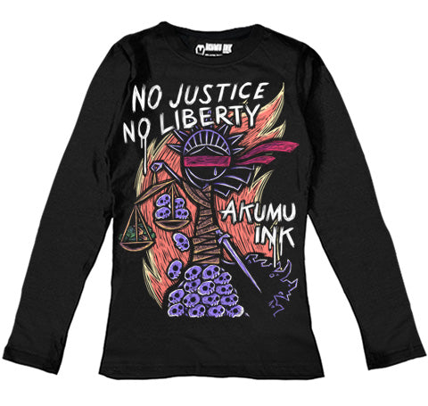 NO Justice NO Liberty Women Long Sleeve Tshirt