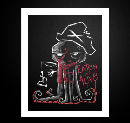 Eaten Alive Artwork – gothic art by Akumu Ink, alt fashion art from Akumu Ink Clothing
