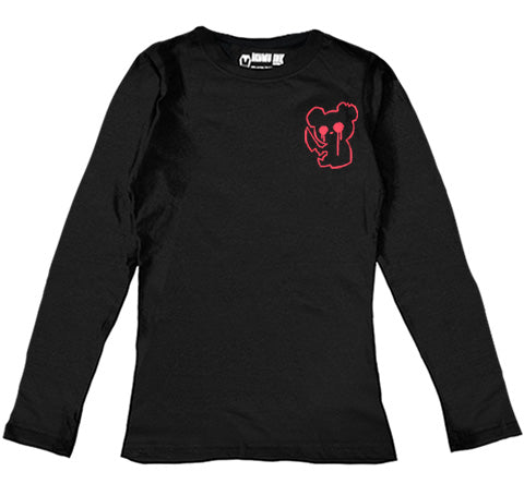 Red Bear Logo Women Long Sleeve Tshirt