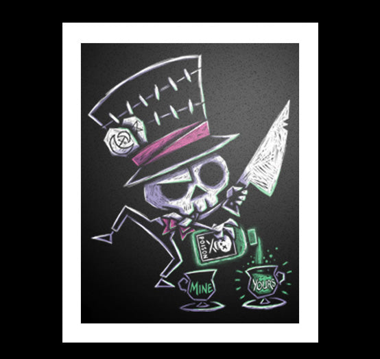 Tea Time Artwork – gothic art by Akumu Ink, alt fashion art from Akumu Ink Clothing
