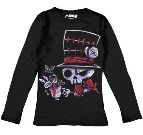 Mad Hatter's Nightmare Women Long Sleeve Tshirt