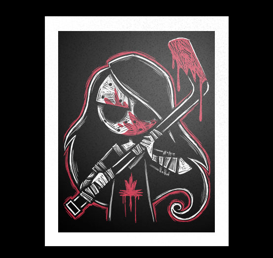 Elbows Up Artwork – gothic art by Akumu Ink, alt fashion art from Akumu Ink Clothing