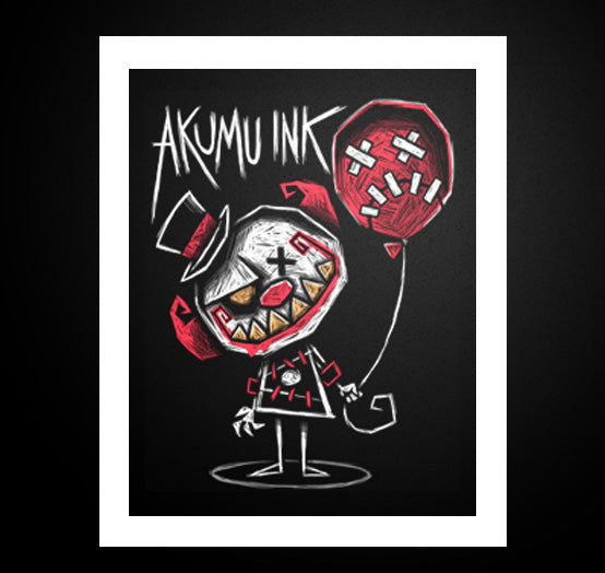 Same Joke Different Day Artwork – gothic art by Akumu Ink, alt fashion art from Akumu Ink Clothing