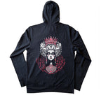 Elite Illusions Hoodie – gothic long sleeve by Akumu Ink Clothing, alt fashion art from Akumu Ink Clothing