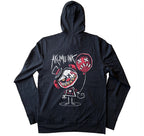 Same Joke Different Day Hoodie – gothic long sleeve by Akumu Ink Clothing, alt fashion art from Akumu Ink Clothing