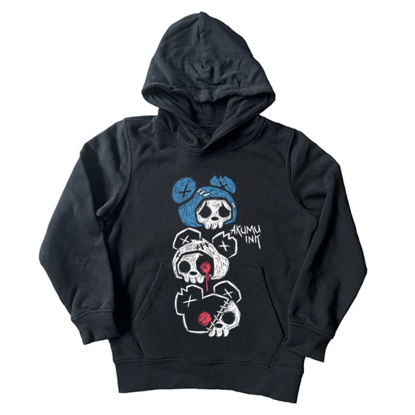 3 Bears Kids Hoodie – gothic tshirt by Akumu Ink, alt fashion art from Akumu Ink Clothing