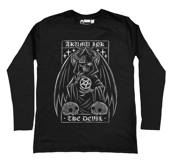 The Devil Tarot Card Men Long Sleeve Tshirt