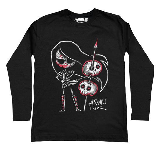 Tokyo the Impaler Men Long Sleeve Tshirt – gothic Men Shirts by Akumu Ink, alt fashion art from Akumu Ink Clothing
