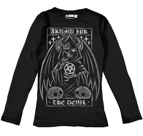 The Devil Tarot Card Women Long Sleeve Tshirt