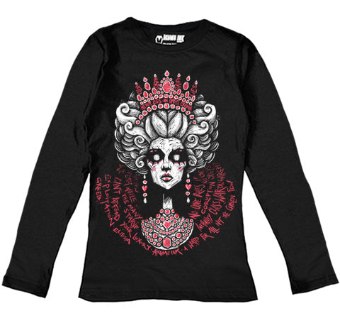 Elite Illusions Women Long Sleeve Tshirt – gothic Women Shirts by Akumu Ink, alt fashion art from Akumu Ink Clothing