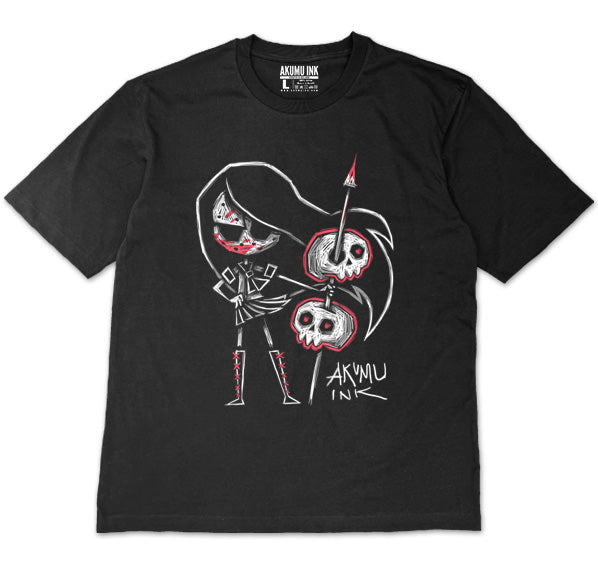 Tokyo the Impaler Oversized Unisex Tshirt – gothic Men Shirts by Akumu Ink, alt fashion art from Akumu Ink Clothing