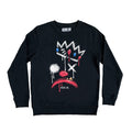 King of Klowns Sweatshirt – gothic Men Shirts by Akumu Ink, alt fashion art from Akumu Ink Clothing