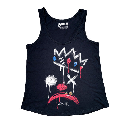 King of Klowns Women Tanktop – gothic Women Shirts by Akumu Ink, alt fashion art from Akumu Ink Clothing
