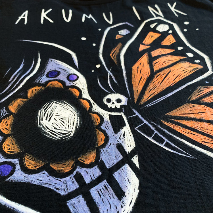 Metamorphosis Hoodie – gothic long sleeve by Akumu Ink Clothing, alt fashion art from Akumu Ink Clothing