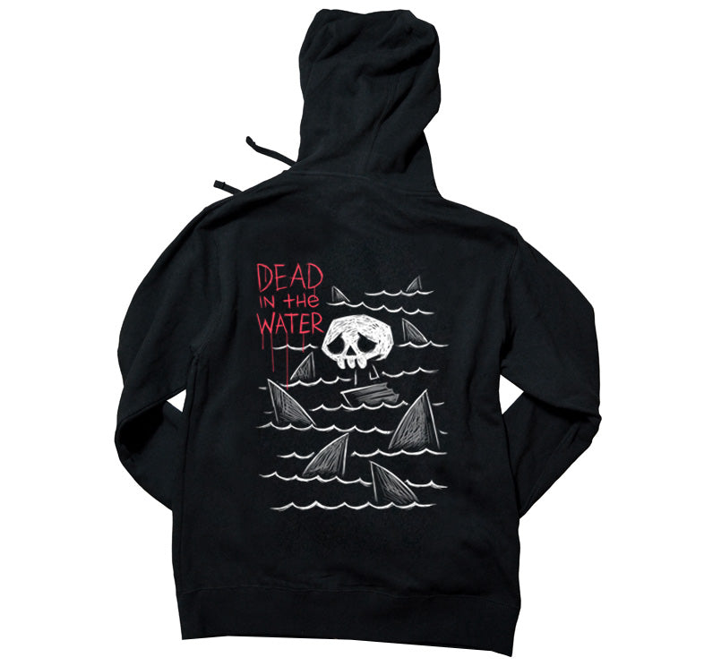 Dead in the Water Hoodie – gothic long sleeve by Akumu Ink Clothing, alt fashion art from Akumu Ink Clothing