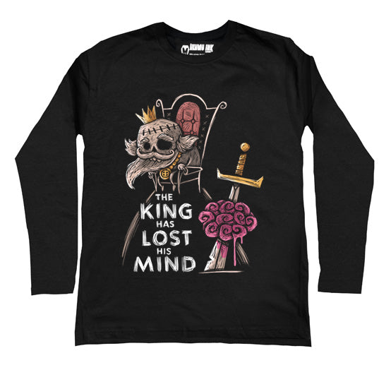 The King has Lost his Mind Men Long Sleeve Tshirt