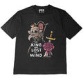 The King has Lost his Mind Oversized Unisex Tshirt – gothic Men Shirts by Akumu Ink, alt fashion art from Akumu Ink Clothing