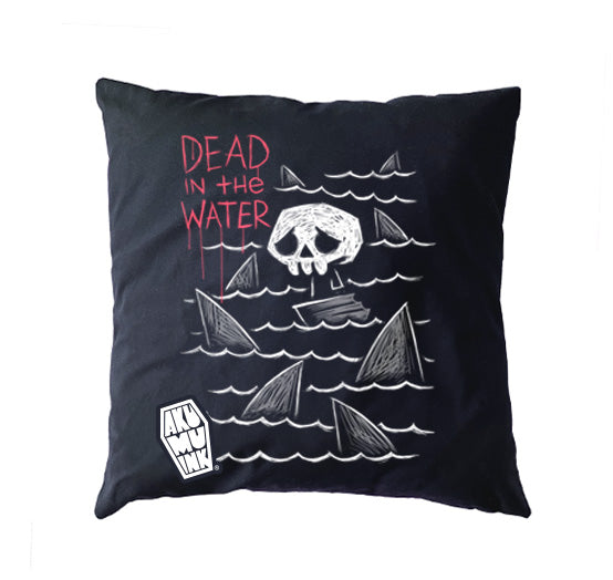 Dead in the Water Pillow Case – gothic bag by Akumu Ink, alt fashion art from Akumu Ink Clothing