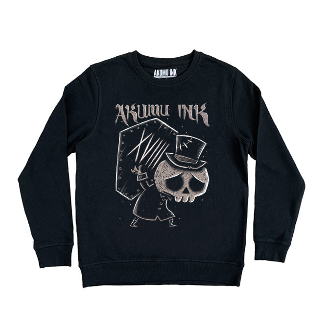 The Undertaker XVIII Sweatshirt – gothic Men Shirts by Akumu Ink, alt fashion art from Akumu Ink Clothing