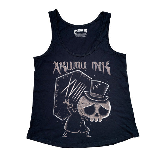 The Undertaker XVIII Women Tanktop – gothic Women Shirts by Akumu Ink, alt fashion art from Akumu Ink Clothing