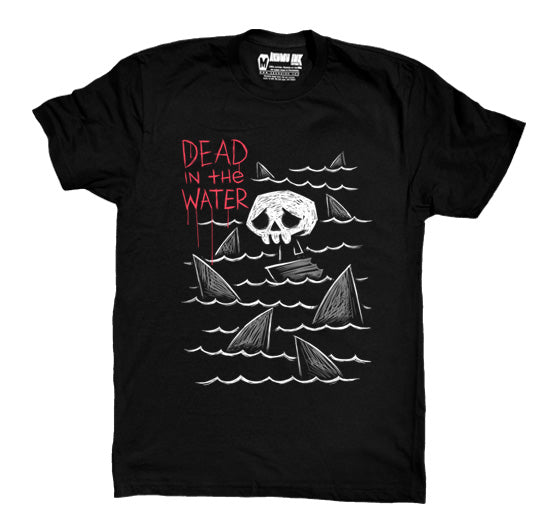 Dead in the Water Men Tshirt – gothic Men Shirts by Akumu Ink, alt fashion art from Akumu Ink Clothing