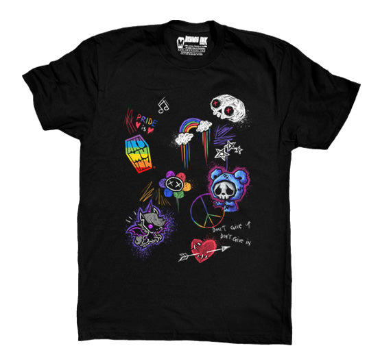 Rebel Pride Men Tshirt – gothic Men Shirts by Akumu Ink, alt fashion art from Akumu Ink Clothing