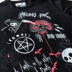 Rebel Metal Oversized Unisex Tshirt – gothic Men Shirts by Akumu Ink, alt fashion art from Akumu Ink Clothing