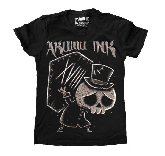 The Undertaker XVIII Women Tshirt – gothic Women Shirts by Akumu Ink, alt fashion art from Akumu Ink Clothing