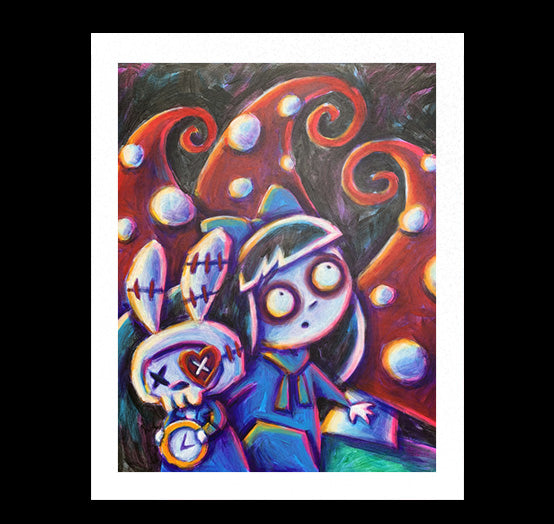 Lost in Wonderland Artwork – gothic art by Akumu Ink, alt fashion art from Akumu Ink Clothing