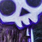 Akumu Ink art, goth art, skull art, 