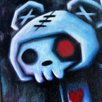Akumu Ink art, goth art, skull art, 