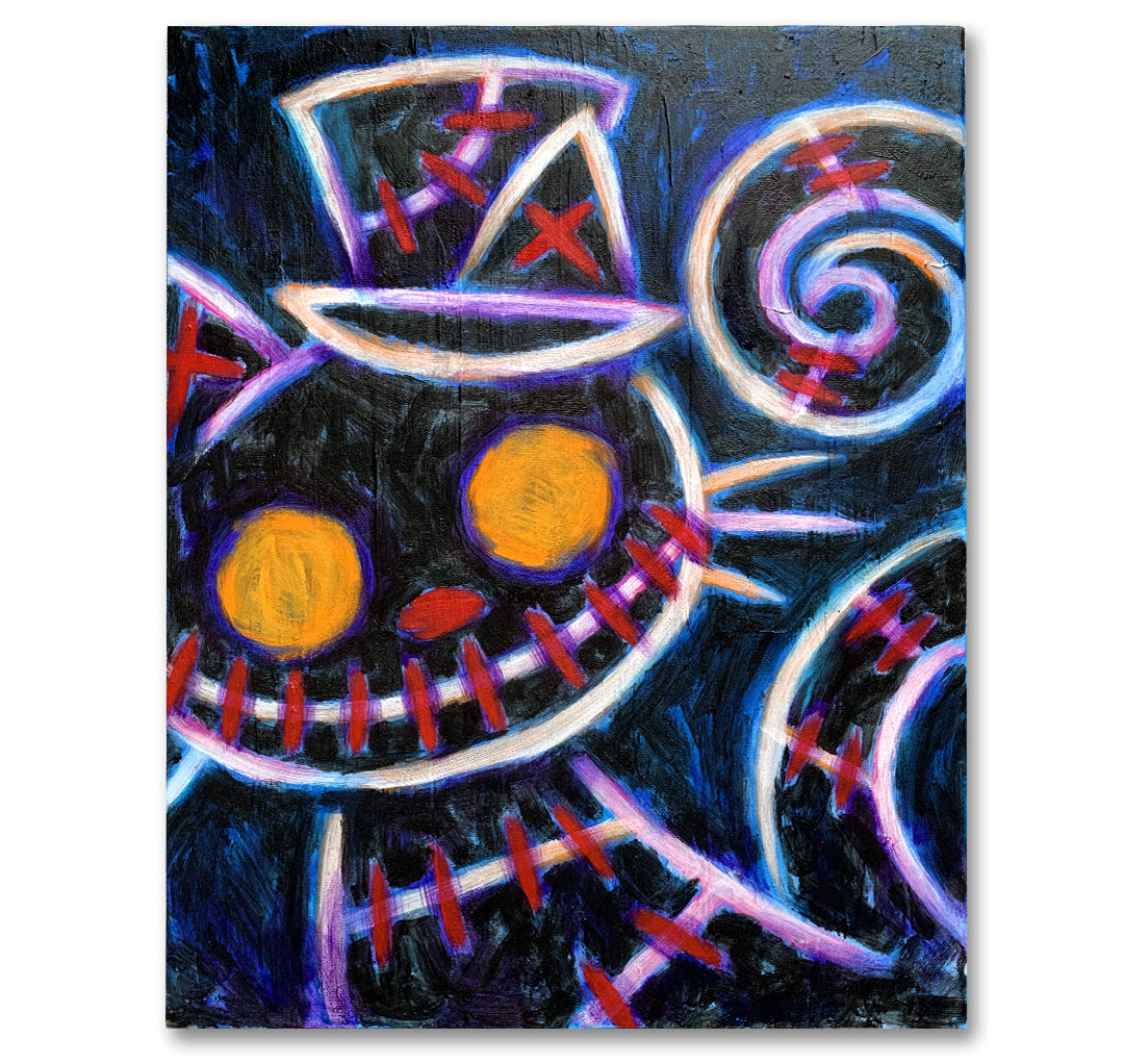 2025 Black Cat's Curse 40x50cm Painted Canvas