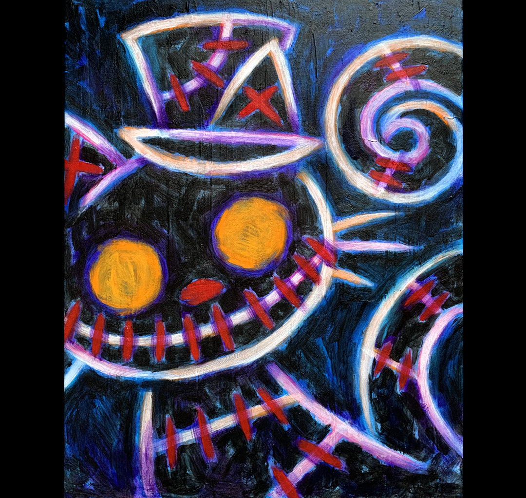 2025 Black Cat's Curse 40x50cm Painted Canvas