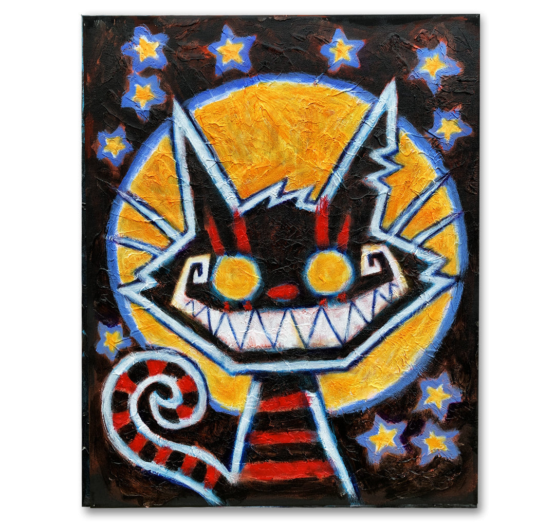 2025 Cheshire Smile 40.5x50.5cm Painted Canvas