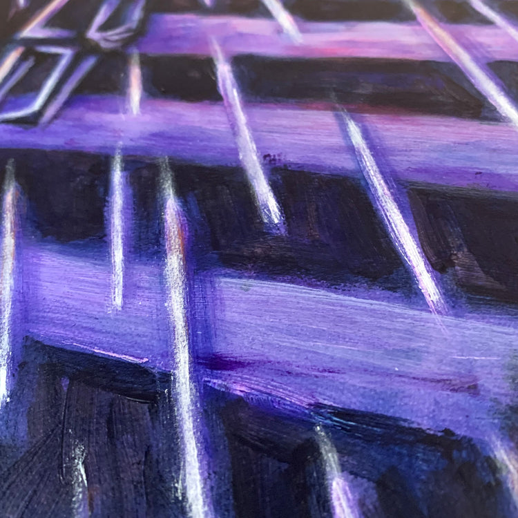 The Crossover 30x40cm Painted Canvas – gothic art by Akumu Ink, alt fashion art from Akumu Ink Clothing