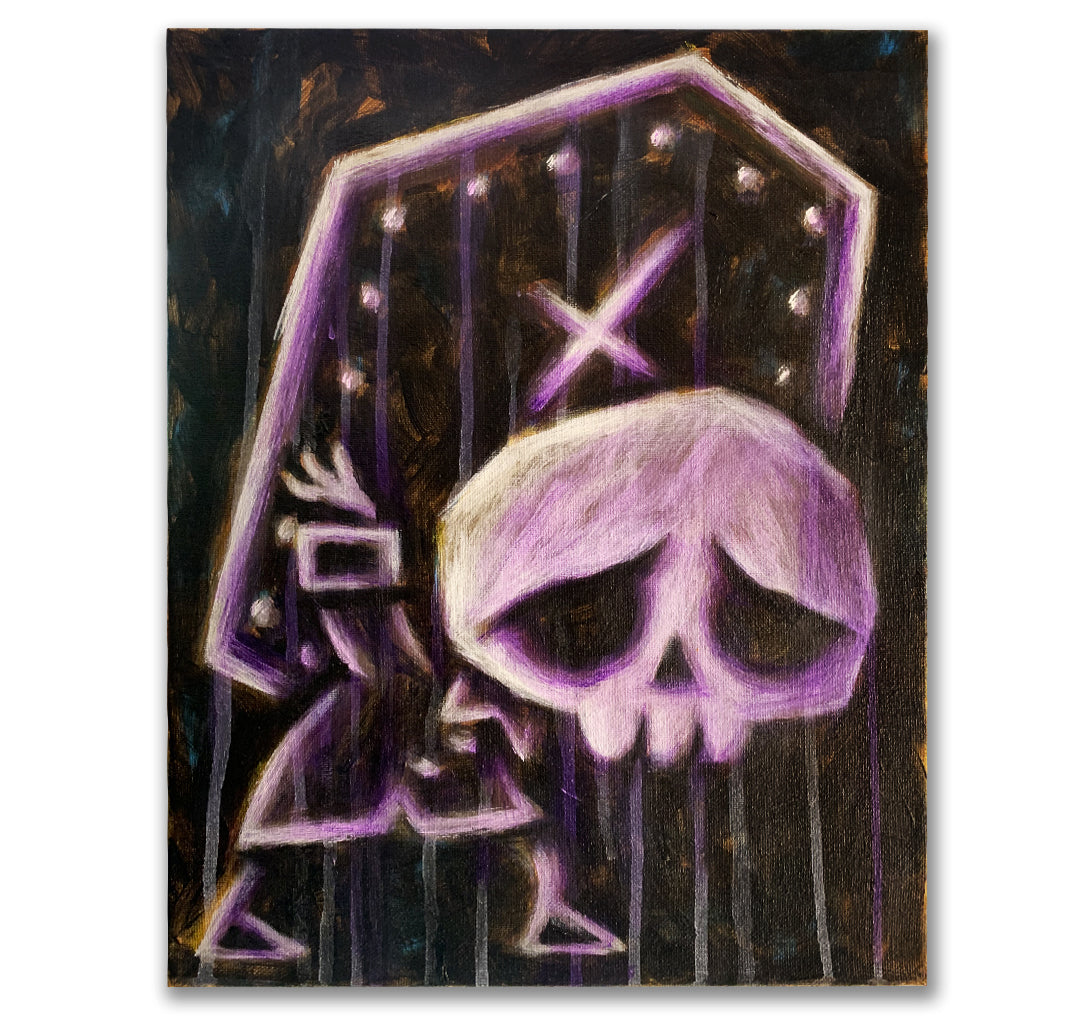 2025 Undertaker 27.5x36cm Painted Canvas