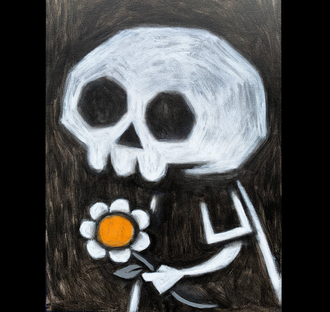 The Last Offering 30x40cm Painted Canvas – gothic art by Akumu Ink, alt fashion art from Akumu Ink Clothing