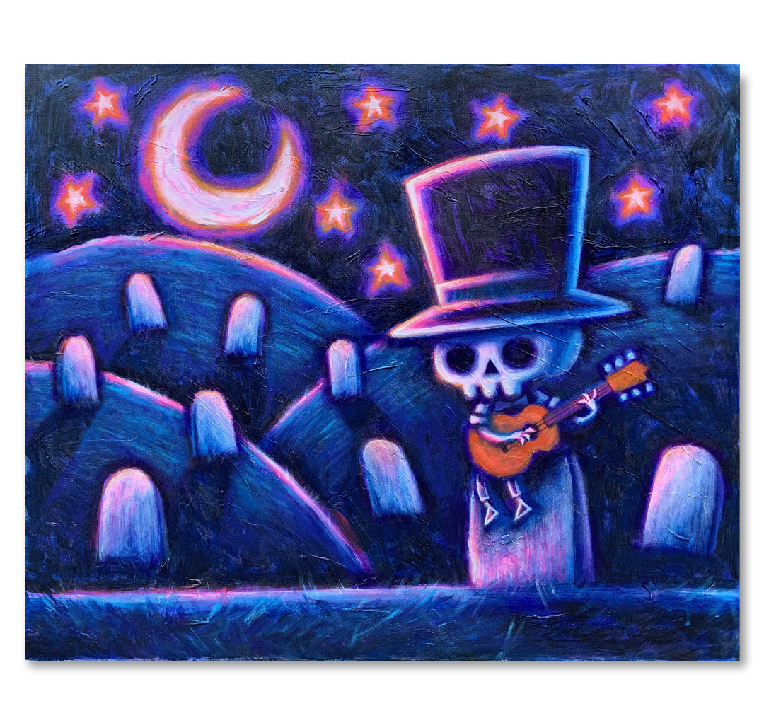 Serenading the Dead 50x60cm Painted Canvas