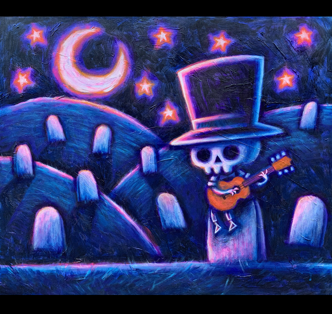 Serenading the Dead 50x60cm Painted Canvas