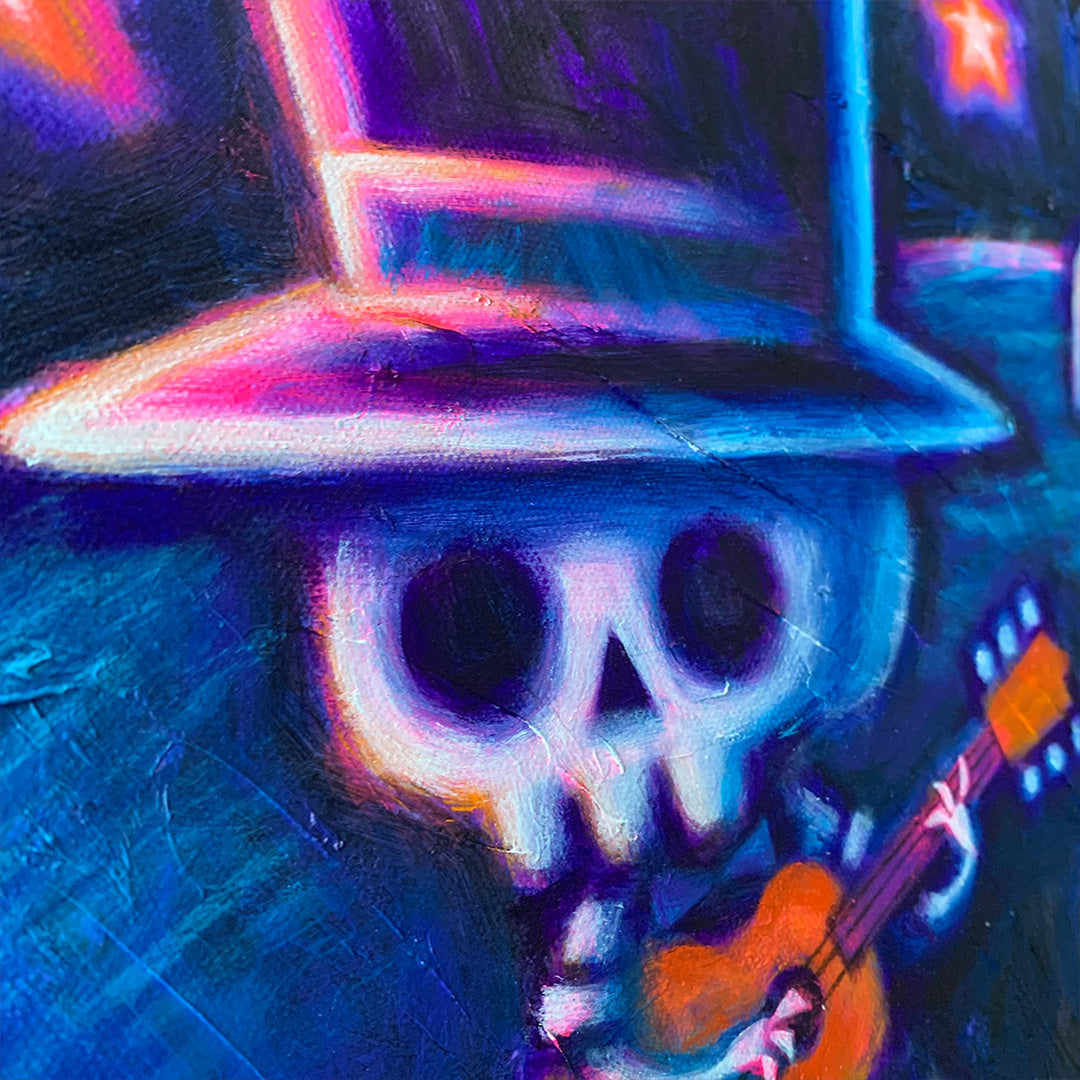 Serenading the Dead 50x60cm Painted Canvas